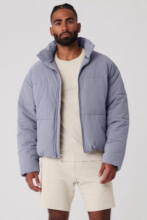Fog Men Alo Yoga Stretch Woven Street Puffer Jacket | Australia 71645-OBNG
