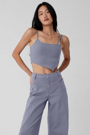 Fog Women Alo Yoga Alosoft All Night Tank | Australia 29160-KMNB