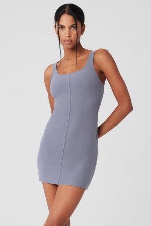 Fog Women Alo Yoga Alosoft Head Start Dress | Australia 38645-CBVE