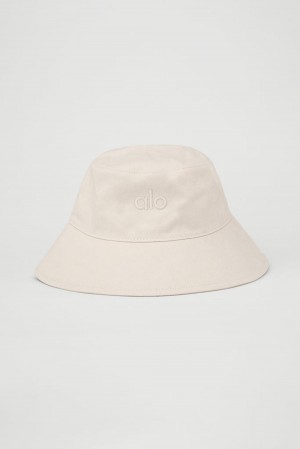 Fresh Linen Men Alo Yoga Weekender Bucket Hat | Australia 23078-DXFS