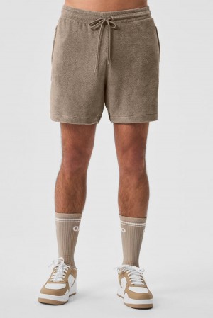 Gravel Men Alo Yoga 7" Coastal Terry Short | Australia 94802-ZKAU
