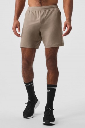 Gravel Men Alo Yoga 7" Conquer React Performance Short | Australia 30162-GZEU