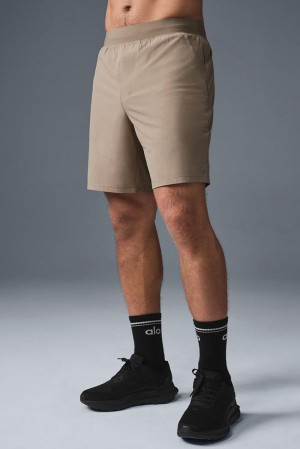 Gravel Men Alo Yoga 7" Repetition Short | Australia 24139-CQEW