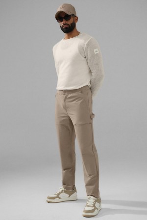 Gravel Men Alo Yoga Co-Op Carpenter Track Pant | Australia 26430-BDWV