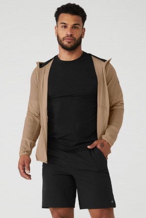 Gravel Men Alo Yoga Repeat Running Jacket | Australia 98703-NZRG