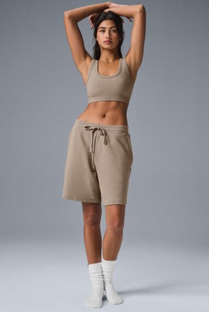 Gravel Women Alo Yoga Chill Short | Australia 75062-DGPL