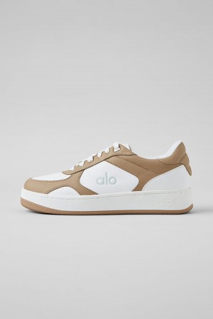 Gravel / White Women Alo Yoga Recovery Mode Sneaker | Australia 13270-FMSX