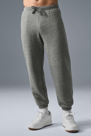 Grey Triblend Men Alo Yoga Triumph Restore Sweatpant | Australia 03845-ABQL