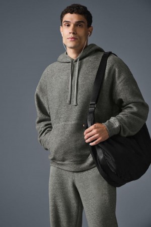 Grey Triblend Men Alo Yoga Triumph Restore Hoodie | Australia 26740-OGFB