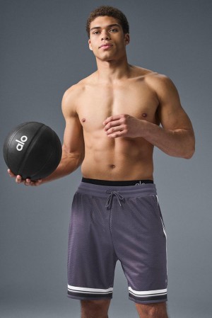 Italian Plum Men Alo Yoga 7" Key Mesh Basketball Short | Australia 35042-FVZK