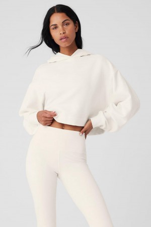 Ivory Women Alo Yoga Bae Hoodie | Australia 68250-ETMX