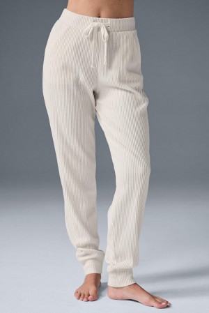 Ivory Women Alo Yoga Muse Sweatpant | Australia 14962-IFBW