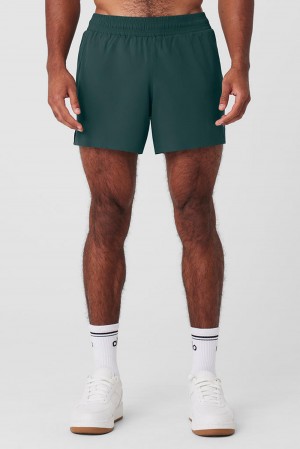 Midnight Green Men Alo Yoga 5" Adapt Running Short | Australia 48739-MHYT