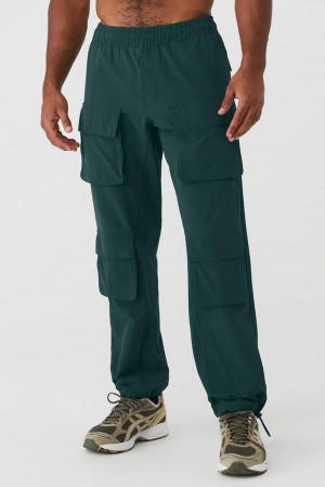 Midnight Green Men Alo Yoga Cargo Venture Pant | Australia 71239-ZHUP