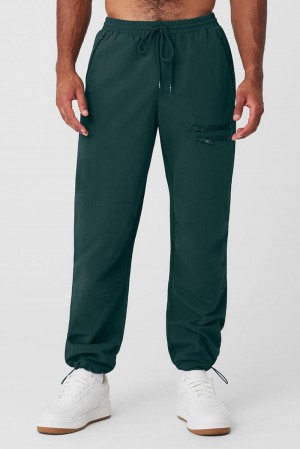 Midnight Green Men Alo Yoga Takeaway Track Pant | Australia 62953-ZJHP