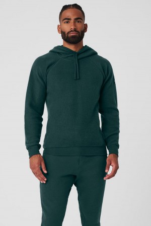Midnight Green Men Alo Yoga The Triumph Hoodie | Australia 94057-DQHU