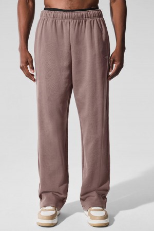 Mushroom Men Alo Yoga Accolade Straight Leg Sweatpant | Australia 84039-LVSK