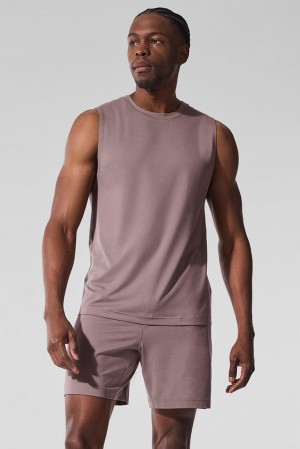 Mushroom Men Alo Yoga Conquer Muscle Tank | Australia 69487-EDFS