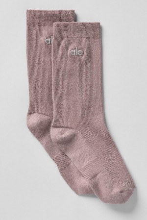 Mushroom Men Alo Yoga Unisex Half-Crew Understated Sock | Australia 01973-WVIN
