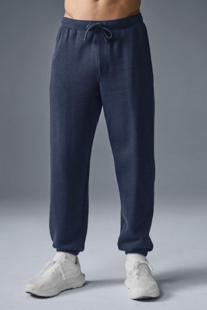 Navy Men Alo Yoga Triumph Restore Sweatpant | Australia 12364-VKMT
