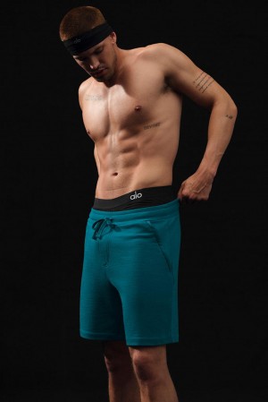 Oceanic Teal Men Alo Yoga Chill Short | Australia 12568-LYKT