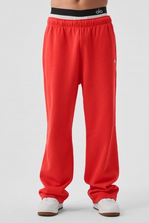 Red Hot Summer Men Alo Yoga Accolade Straight Leg Sweatpant | Australia 21876-GOZP