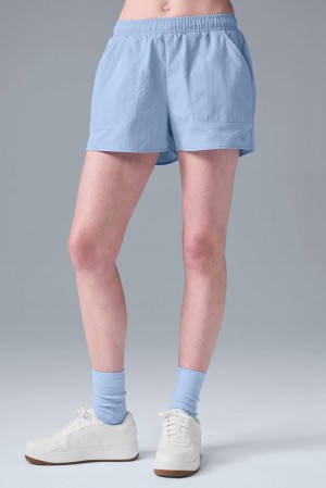 Seashell Blue Women Alo Yoga Alumni Short | Australia 68750-HCNJ