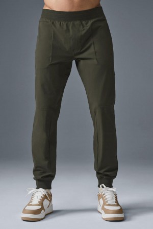 Stealth Green Men Alo Yoga Co-Op Pant | Australia 25064-BHZQ