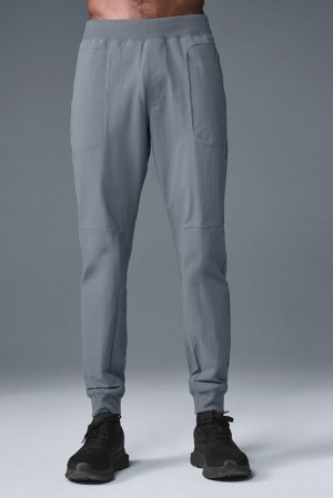 Steel Grey Men Alo Yoga Co-Op Pant | Australia 65948-VEQS