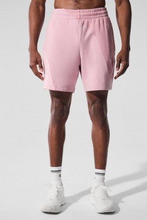 Sunset Pink Tonal Men Alo Yoga 7" Make Waves Short | Australia 72986-NEMB