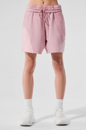 Sunset Pink Tonal Women Alo Yoga 7" Make Waves Short | Australia 26478-ISDY