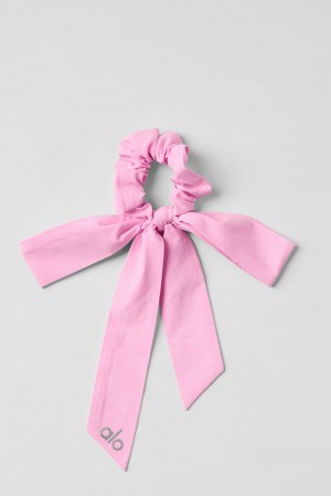 Sweet Pink Women Alo Yoga Love Knots Tie Scrunchie | Australia 16402-CJVW
