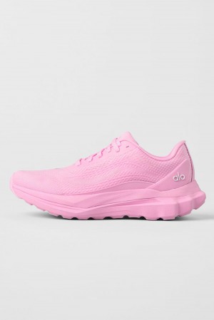 Sweet Pink Women Alo Yoga Runner | Australia 86475-QHIF
