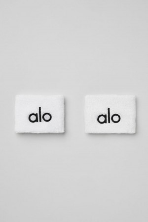 White Men Alo Yoga Glow (2-Pack) Wristband | Australia 17560-RBZF