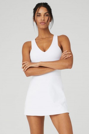 White Women Alo Yoga Airbrush Real Dress | Australia 62087-HREN