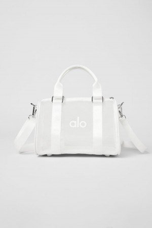 White Women Alo Yoga Mini Sheer Duffle Bag | Australia 08754-SGFV
