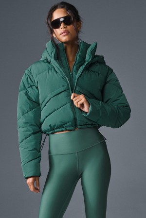 Winter Ivy Women Alo Yoga Glacier Puffer Jacket | Australia 80729-LTKZ