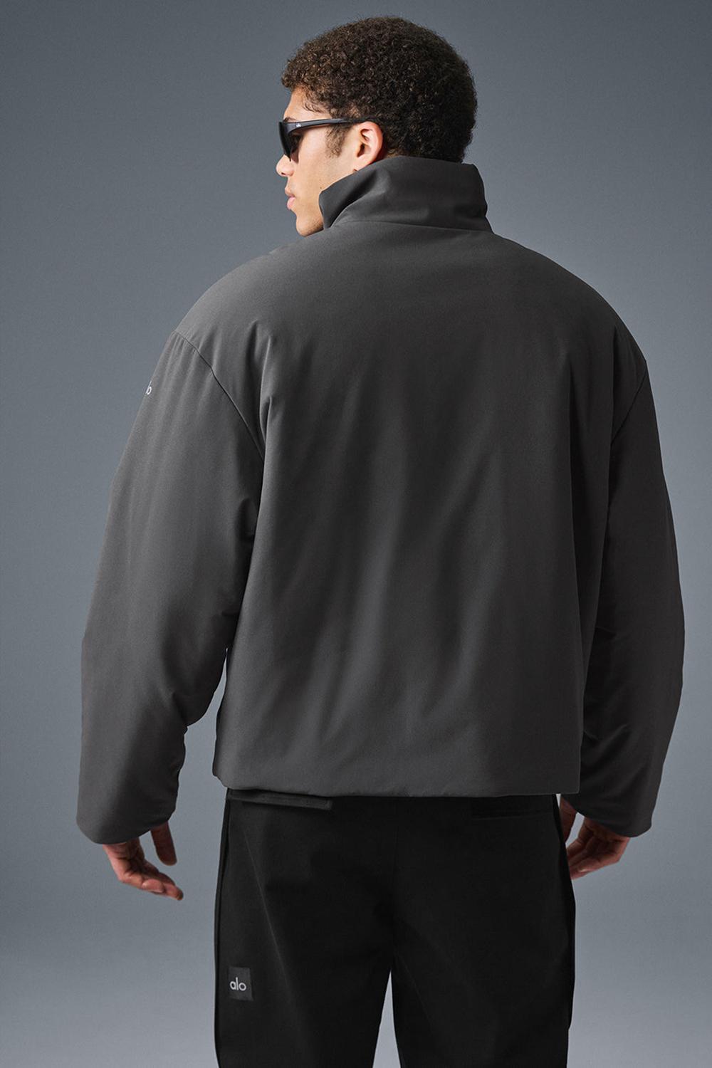 Anthracite Men Alo Yoga Stretch Woven Notable Jacket | Australia  70285-AZHE
