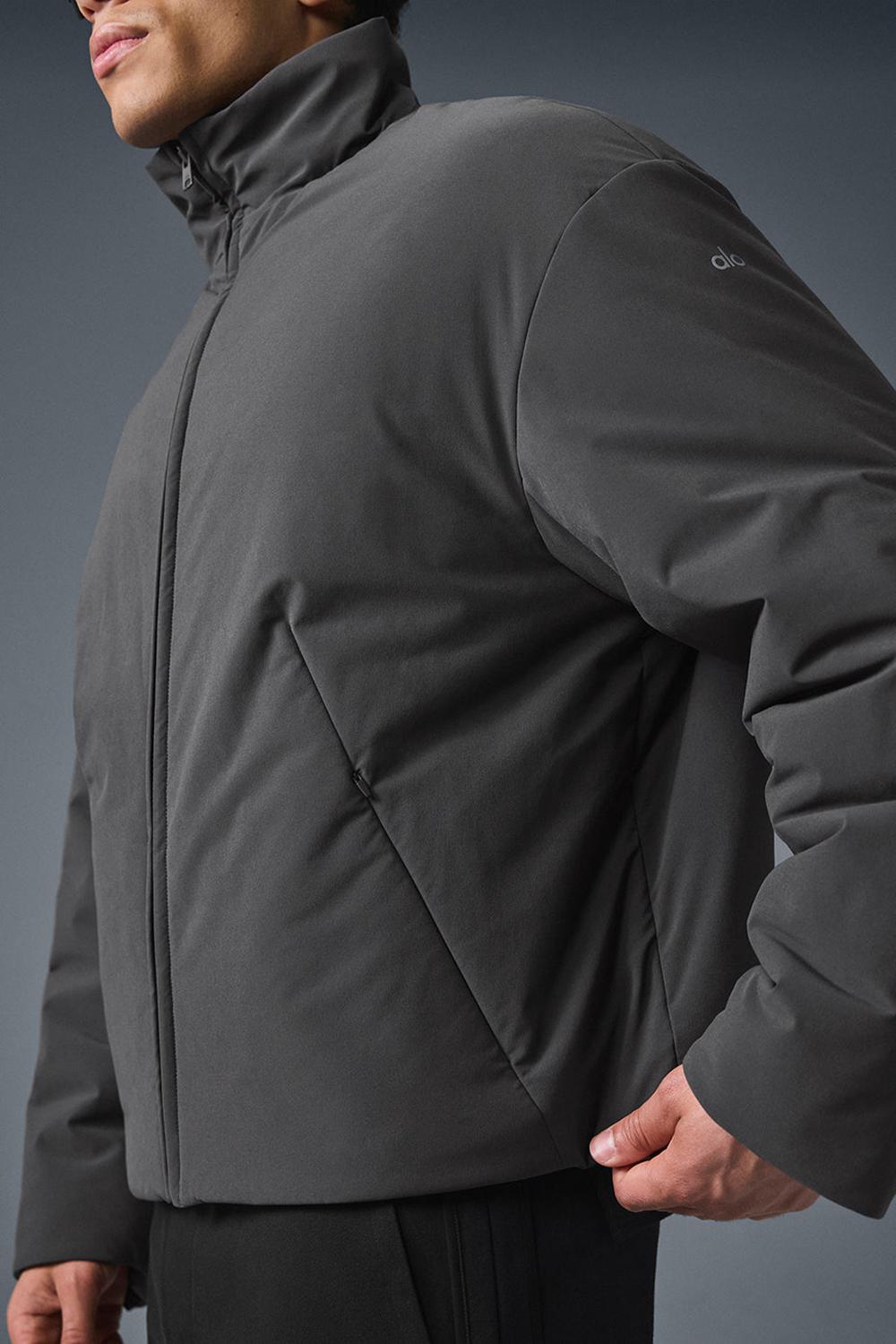 Anthracite Men Alo Yoga Stretch Woven Notable Jacket | Australia  70285-AZHE