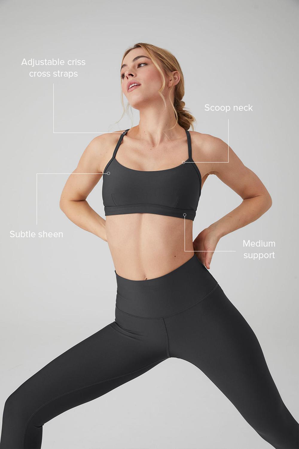 Anthracite Women Alo Yoga Airlift Intrigue Bra | Australia  67139-APCX