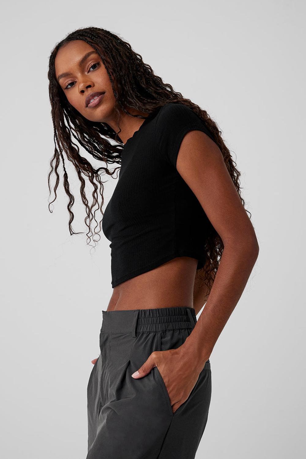 Anthracite Women Alo Yoga High-Waist Pursuit Pant | Australia  16574-QEMI
