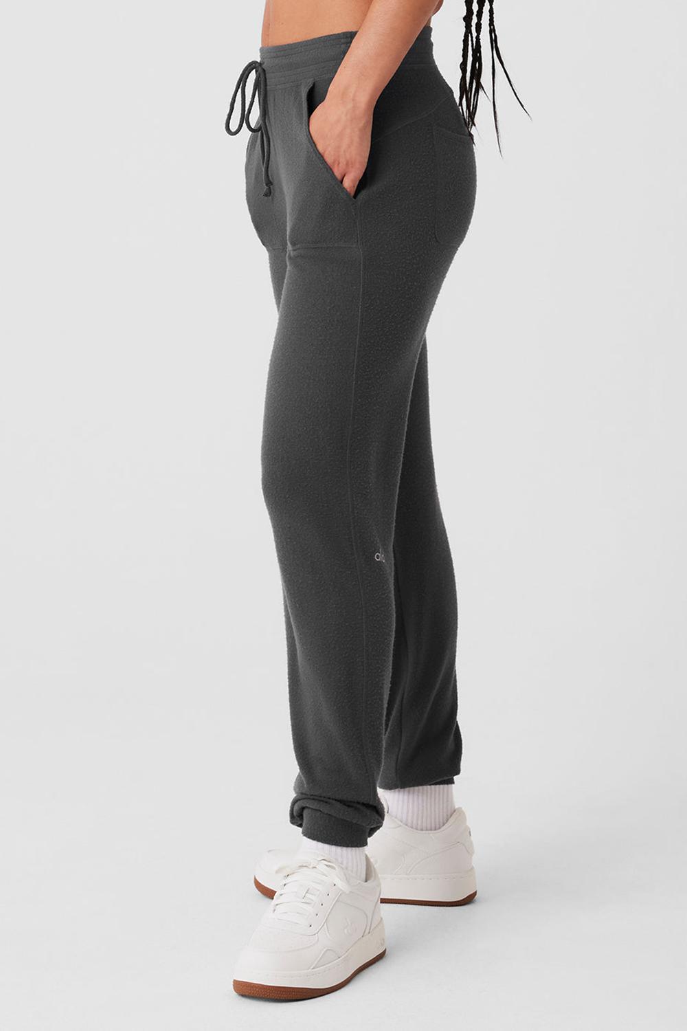 Anthracite Women Alo Yoga Soho Sweatpant | Australia  74805-CIQA