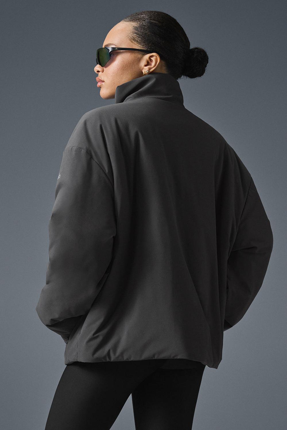 Anthracite Women Alo Yoga Stretch Woven Notable Jacket | Australia  92806-UMJT