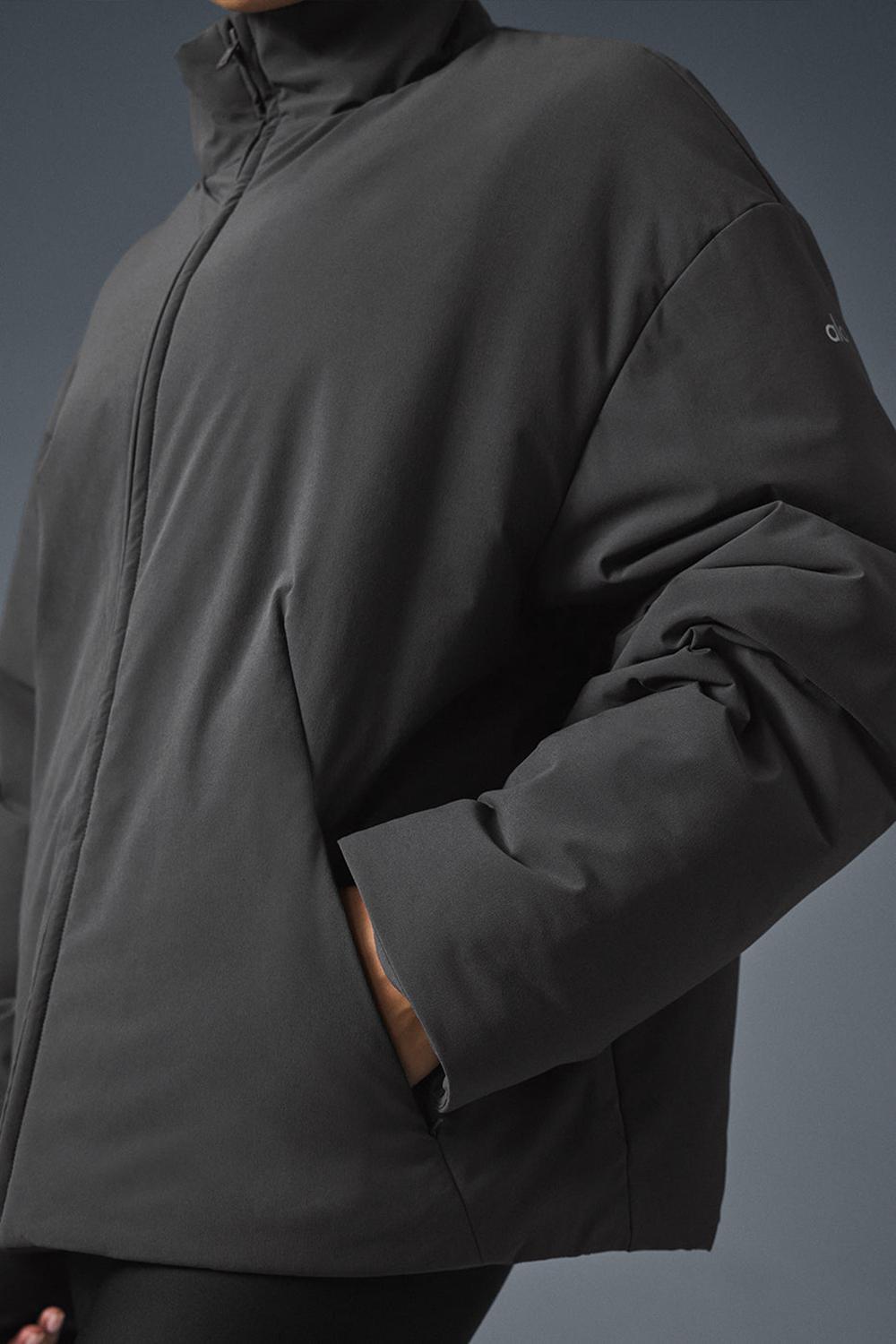 Anthracite Women Alo Yoga Stretch Woven Notable Jacket | Australia  92806-UMJT