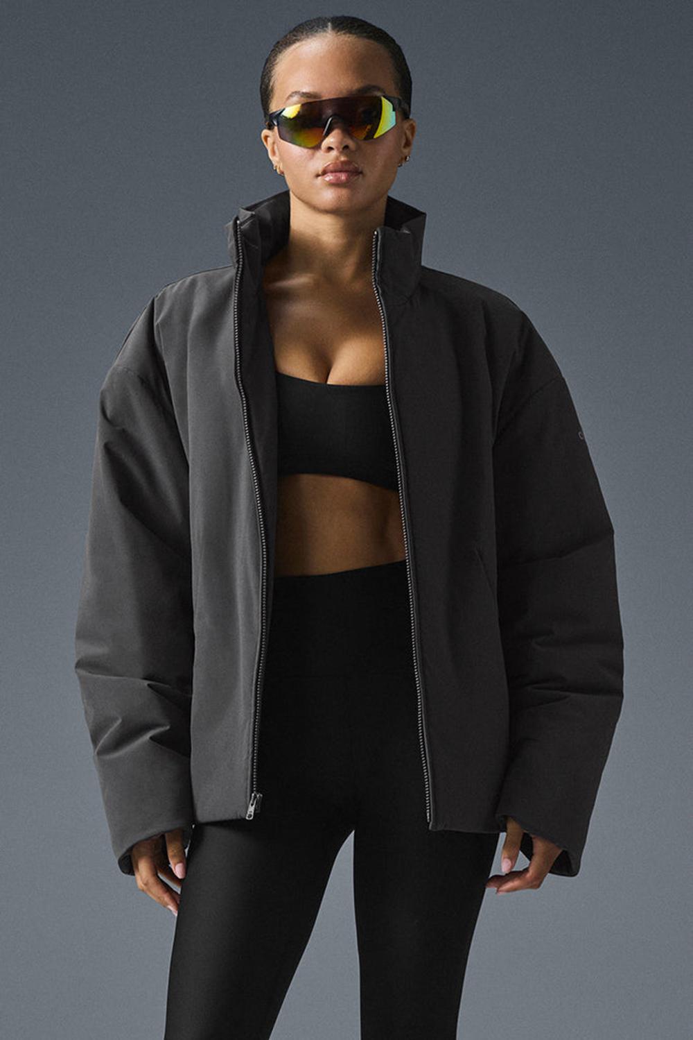 Anthracite Women Alo Yoga Stretch Woven Notable Jacket | Australia  92806-UMJT