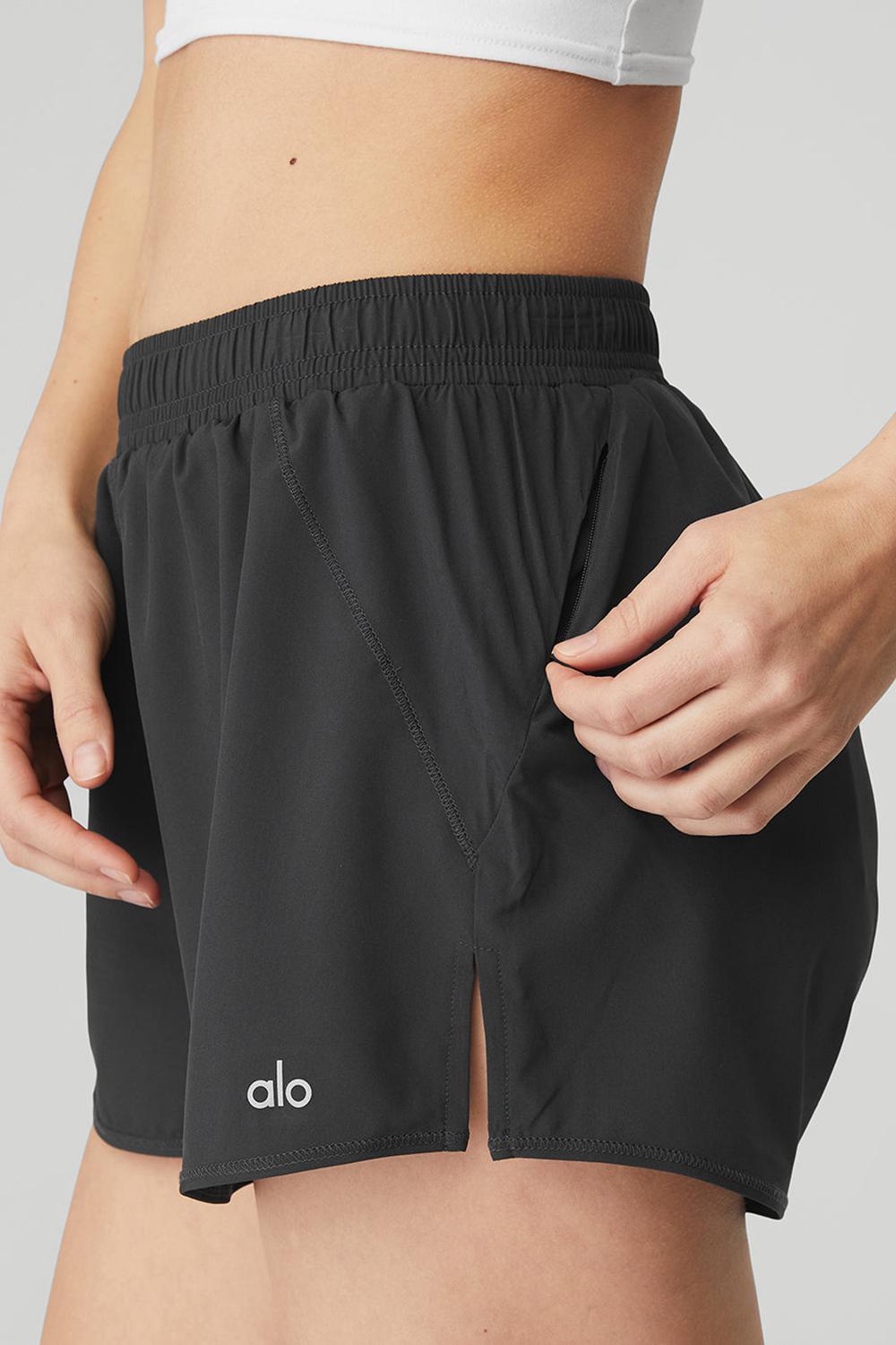 Anthracite Women Alo Yoga Stride Short | Australia  08935-UXEF