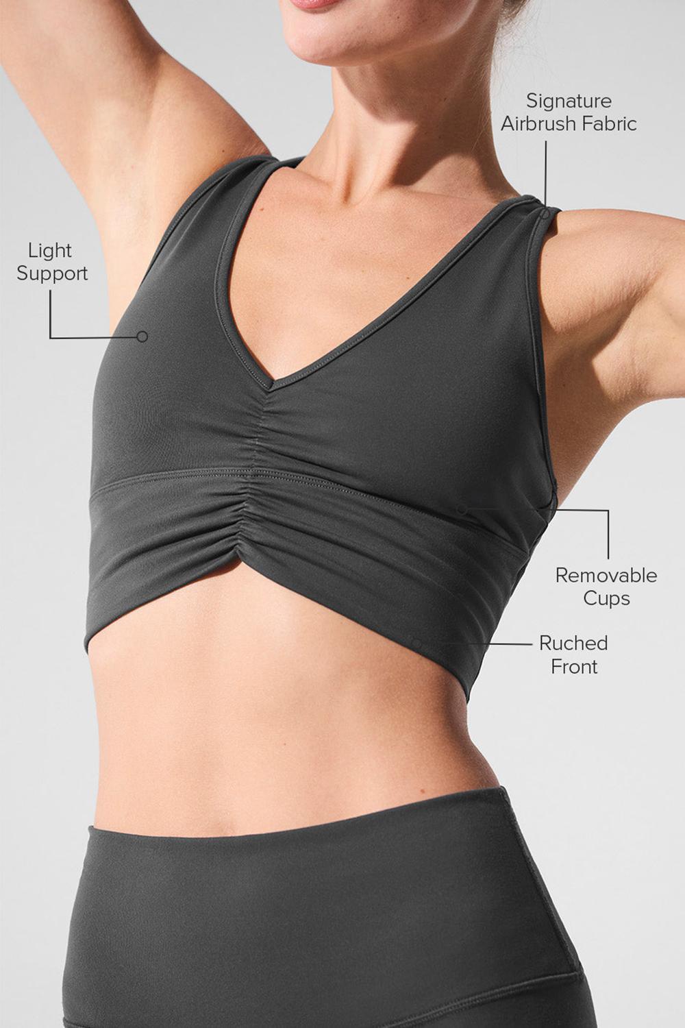 Anthracite Women Alo Yoga Wild Thing Bra | Australia  95832-SBQH