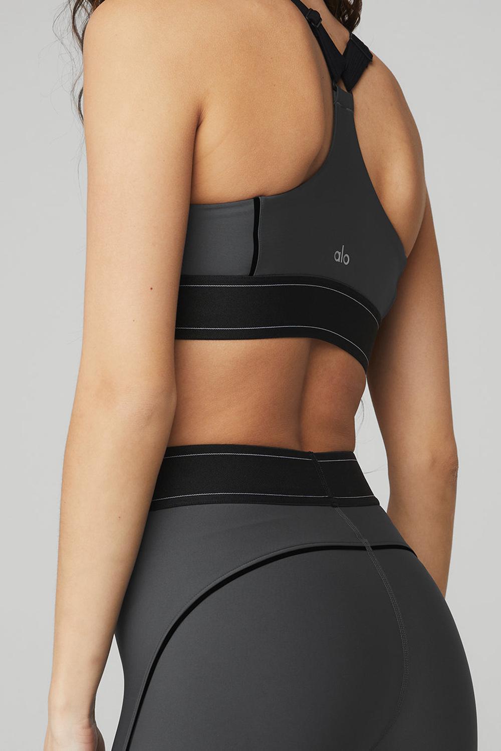 Anthracite / Black Women Alo Yoga Airlift High-Waist Suit Up Legging | Australia  63290-YRTA
