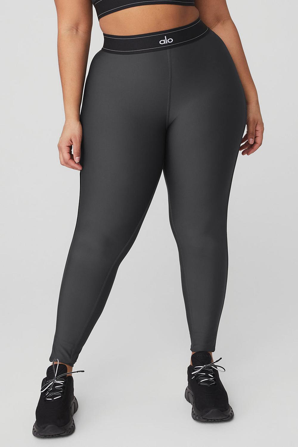 Anthracite / Black Women Alo Yoga Airlift High-Waist Suit Up Legging | Australia  63290-YRTA