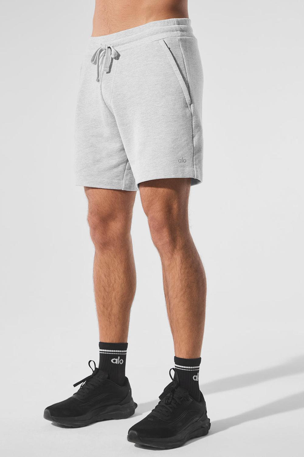 Athletic Heather Grey Men Alo Yoga Chill Short | Australia  96253-JXHD